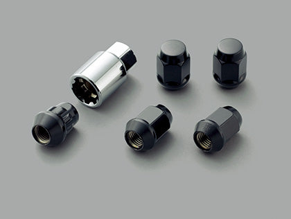 MUGEN Wheel Nut & Lock Set Black  For JADE FR4 FR5 08181-MZ3-K0S0-BL