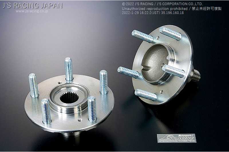 J'S RACING REAR HUB ASSEMBLY REINFORCED LONG HUB BOLT 20MM PRESS-FITTED FOR HONDA S2000 AP1 2 F20C F22C HA-S1-R20