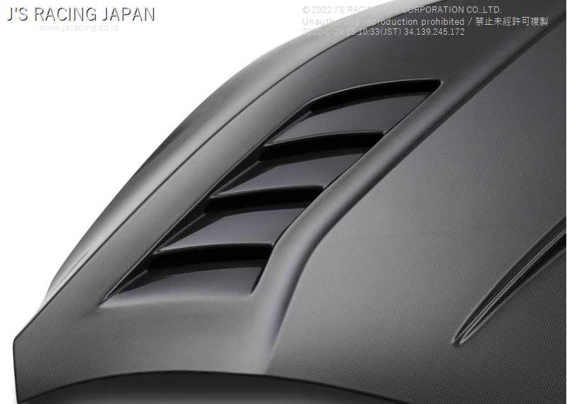 J'S RACING AERO BONNET TYPE-V FRP FOR HONDA CIVIC FK8 ABV-K8-F
