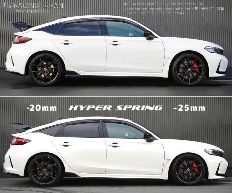 J'S RACING HYPER SPRING LOWERING FOR HONDA CIVIC FL5 HSP-L5