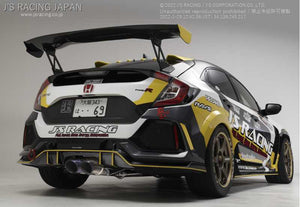 J'S RACING FX-PRO FULL TITANIUM MUFFLER DUAL 70RR FOR HONDA CIVIC FK8 FTMW-K8-70RR