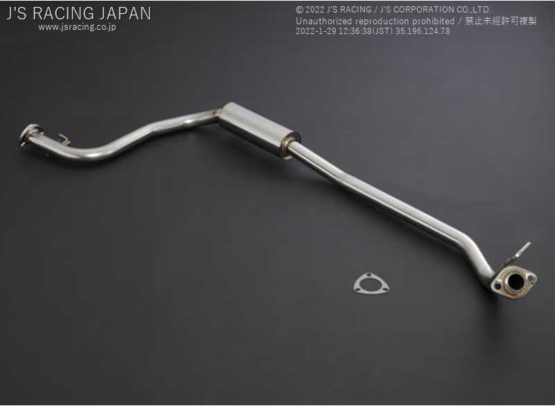 J'S RACING R304 SUS EXHAUST SYSTEM CENTER PIPE 50CT FOR HONDA FIT GK5 R304-F5-50CT - Black Hawk Japan
