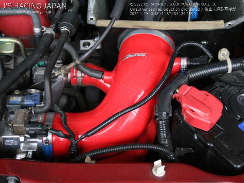 J'S RACING HIGH PERFORMANCE INTAKE PIPE FOR HONDA CIVIC EP3 K20A ITC-P3 - Black Hawk Japan
