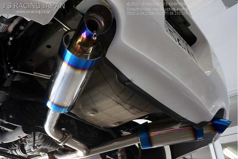 J'S RACING R304 SUS EXHAUST DUAL 60RS FOR HONDA S2000 AP1 2 F20C F22C R304W-S1-60RS - Black Hawk Japan