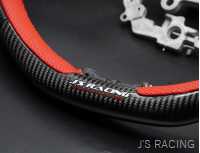 J'S RACING SPORTS STEERING WHEEL CARBON AIR LEATHER FOR HONDA CIVIC FL5 SSG-L5-CL