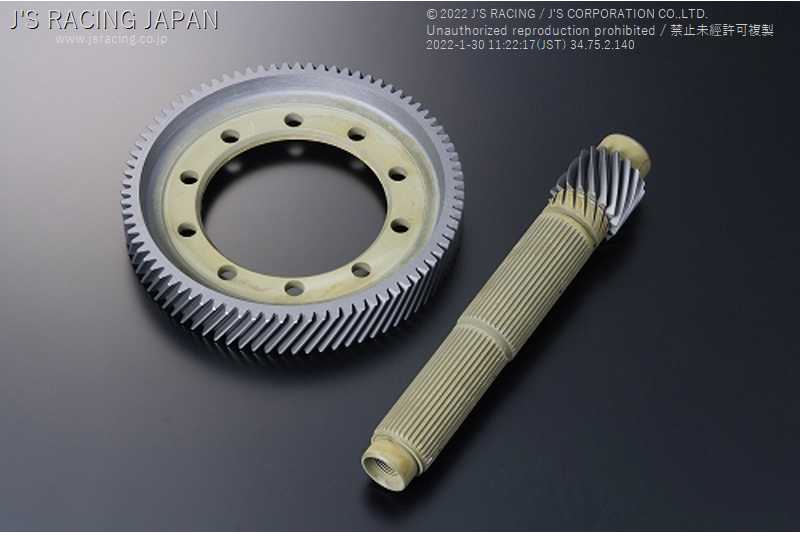 J'S RACING WPC + PIP-SN 5.3 FINAL GEAR SET FOR HONDA CIVIC FN2 FGW-FN2-53