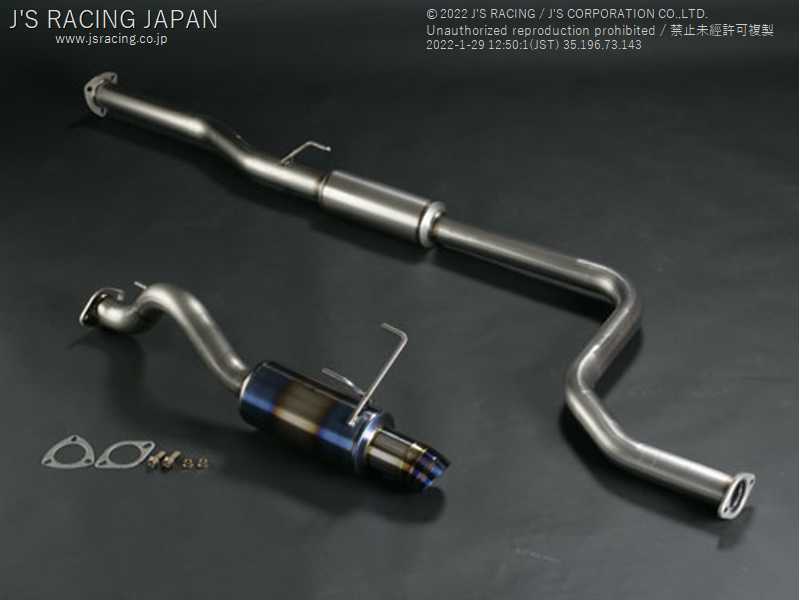 J'S RACING FX-PRO FULL TITANIUM MUFFLER 60RS FOR HONDA CIVIC EG6 B16A FTM-H3-60RS