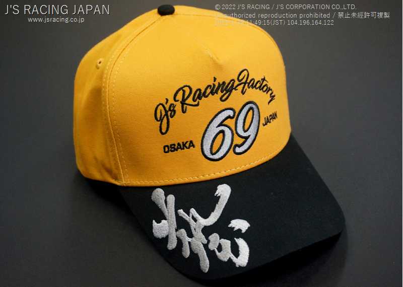 J'S RACING J'S MODE WAZA 69 SILVER CAP BLACK YELLOW WAZA69-SL-BY - Black Hawk Japan