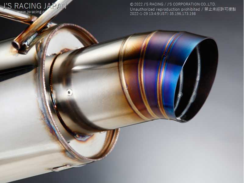 J'S RACING SUS EXHAUST PLUS SINGLE 70RR FOR HONDA ACCORD CL7 K20A