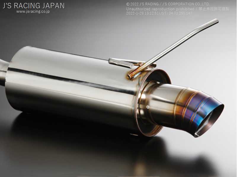 J'S RACING SUS EXHAUST PLUS REAR TAIL 50R FOR HONDA CIVIC FD1 R18A T304-D1-50R
