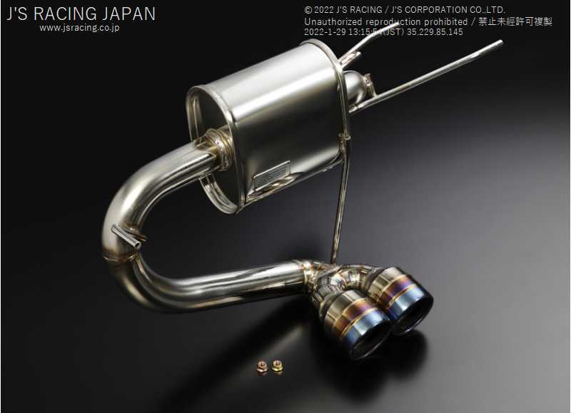 J'S RACING SUS EXHAUST LEGAL 50RS MT FOR HONDA S660 JW5 C304-S6L-50RS