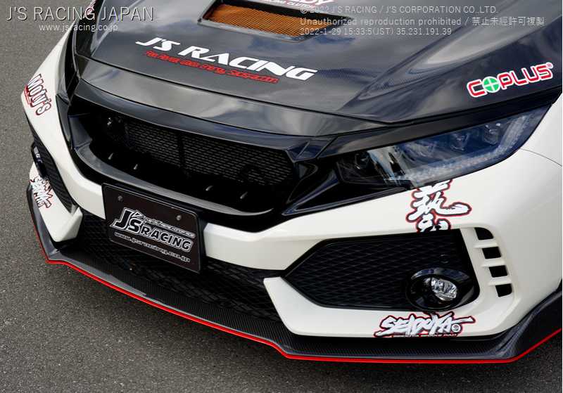 J'S RACING FRONT SPORTS GRILL FOR HONDA CIVIC FK8 AG-K8