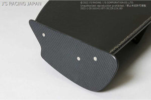 J'S RACING 3D GT-WING TYPE1 WET CARBON 1600 FOR HONDA CIVIC FD2 K20A DGW1-D2-W - Black Hawk Japan