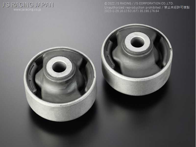 J'S RACING REAR TRAILING ARM REINFORCED BUSH FOR HONDA FIT GD1 3 L13A L15A RTR-F1 - Black Hawk Japan