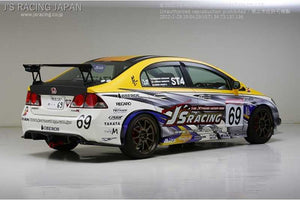 J'S RACING 3D GT-WING TYPE1 DRY CARBON 1390 FOR HONDA CIVIC FD2 K20A DGW1-D2-DSE
