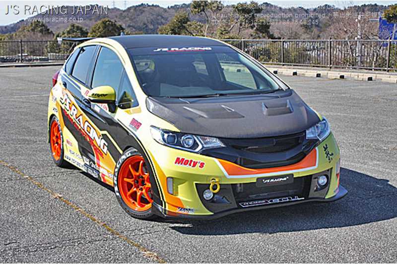 J'S RACING AERO BONNET TYPE-V CARBON FRP FOR HONDA FIT GP5 ABV-F5HR-C