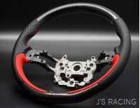 J'S RACING SPORTS STEERING WHEEL CARBON AIR LEATHER FOR HONDA CIVIC FL5 SSG-L5-CL