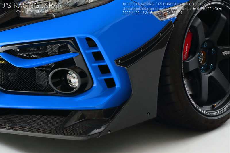 J'S RACING CARBON SIDE WING SET FOR TYPE-S SPOILER FOR HONDA CIVIC FK8 JSW-K8-SW