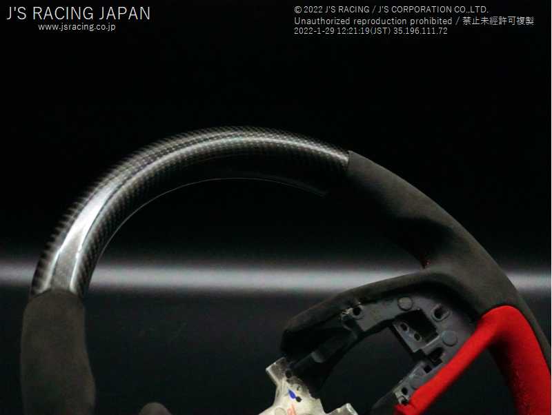 J'S RACING SPORTS STEERING CARBON ALCANTARA FOR HONDA CIVIC FK8 SSG-K8-CAL