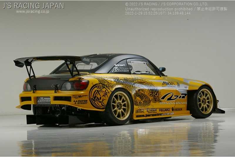 J'S RACING 3D GT-WING TYPE1 DRY CARBON FOR HONDA S2000 AP1 2 F20C F22C DGW1-S1-D