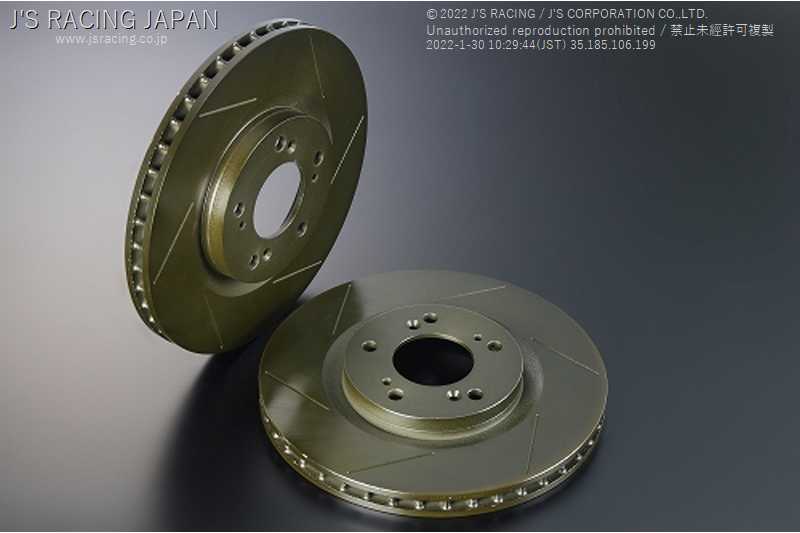 J'S RACING 98SPEC FCR BRAKE ROTOR SLIT FOR HONDA INTEGRA DC2 B18C DRF-T298-FS