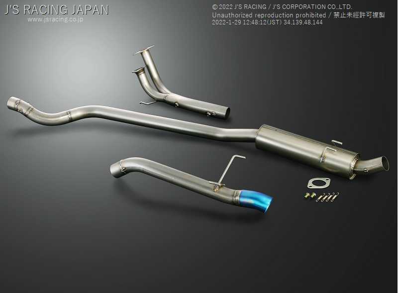 J'S RACING FX-PRO FULL TITANIUM MUFFLER 70RR FOR HONDA CIVIC EP3 K20A FTM-P3-70RR