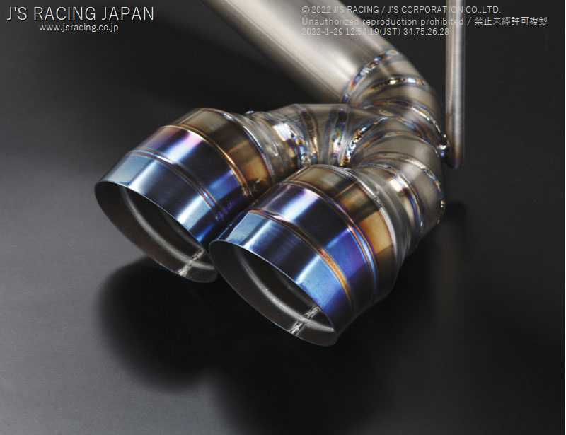 J'S RACING FX-PRO FULL TITANIUM MUFFLER 50RS FOR HONDA S660 JW5 FTM-S6-50RS - Black Hawk Japan