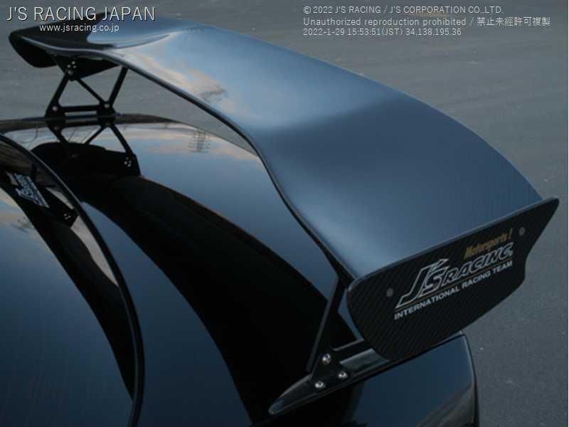 J'S RACING 3D GT-WING DRY CARBON TYPE1 FOR HONDA ACCORD CL7 K20A DGW1-E2-D