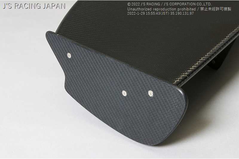 J'S RACING 3D GT-WING TYPE1 WET CARBON 1540 FOR HONDA CIVIC FK8