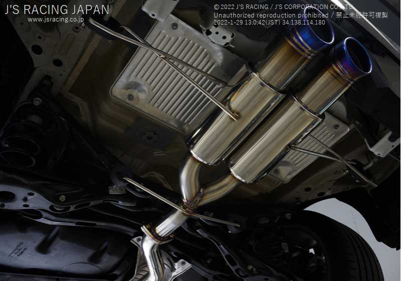J'S RACING SUS EXHAUST PLUS LEGAL DUAL 60RS FOR HONDA CIVIC FK7 T304W-K7L-60RS