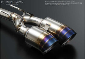 J'S RACING FX-PRO FULL TITANIUM MUFFLER DUAL 70RS FOR HONDA CIVIC FK2 FTMW4-K2-70RS