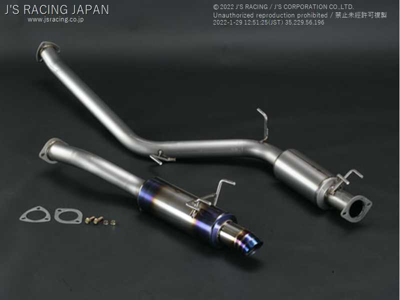 J'S RACING FX-PRO FULL TITANIUM MUFFLER 60RS FOR HONDA CIVIC FD2 K20A FTM-D2-60RS - Black Hawk Japan