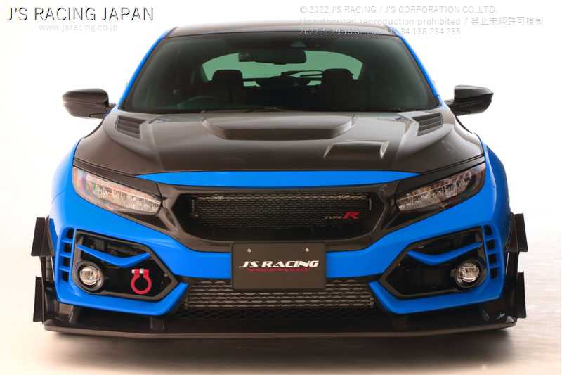 J'S RACING SEDAN FRONT SPORTS GRILL CARBON FOR HONDA CIVIC FC1 AG-FC1-C
