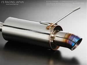 J'S RACING SUS EXHAUST PLUS REAR TAIL 60R FOR HONDA CIVIC EP3 K20A T304-P3-60R
