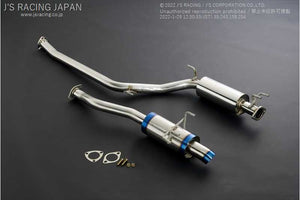 J'S RACING R304 SUS EXHAUST 60RS FOR HONDA CIVIC FD2 K20A R304-D2-60RS