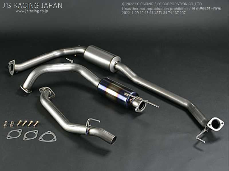 J'S RACING FX-PRO FULL TITANIUM MUFFLER 60RS FOR HONDA CIVIC FN2 FTM-FN2-60RS - Black Hawk Japan