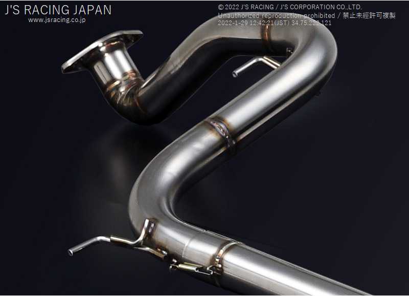 J'S RACING FX-PRO FULL TITANIUM MUFFLER DUAL 70RS FOR HONDA CIVIC FK2 FTMW4-K2-70RS