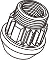 KYO-EI SUPPLEMENTARY PARTS PARTS 1PC 17HEX LOCK NUT M12xP1.5 YLR1B