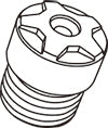 KYO-EI RACING COMPOSITE R40 ICONIX M14 PART 1PCS x1 ALUMINUM CLOSED END CAP M14xP1.25 ZCIA5K