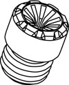 KYO-EI PARTS (1PC) CLOSED-END CAP (RESIN) M12xP1.5 ZCIF1W