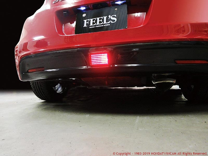 FEEL'S HONDA TWINCAM REAR BUMPER GARNISH MATT BLACK FOR HONDA CR-Z ZF1 Feels-00566