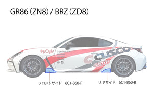 CUSCO PROTECTION FILM REAR SIDE FOR TOYOTA GR86 ZN8 BRZ ZD8 6C1 860 R