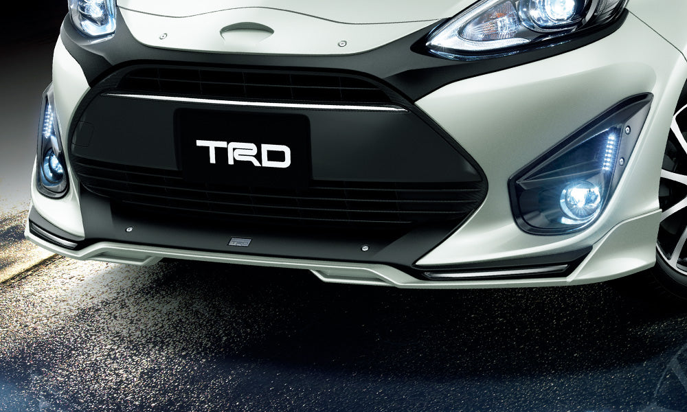TRD FRONT SPOILER LIME WHITE PEARL (082)  For TOYOTA AQUA 1#  MS341-52022-A1