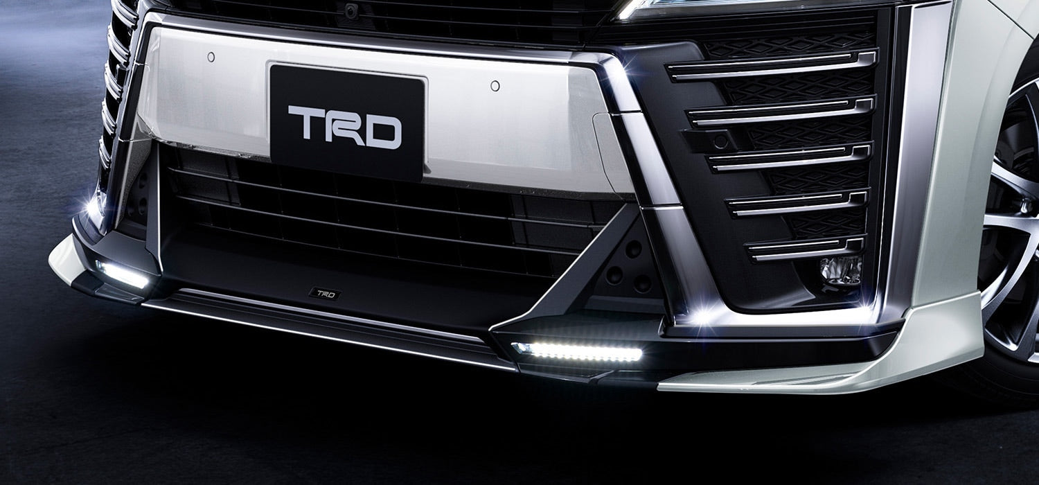 TRD FRONT SPOILER (NO LED) BLACK PEARL (220)  For VELLFIRE 3# Aero  MS341-58025-C1