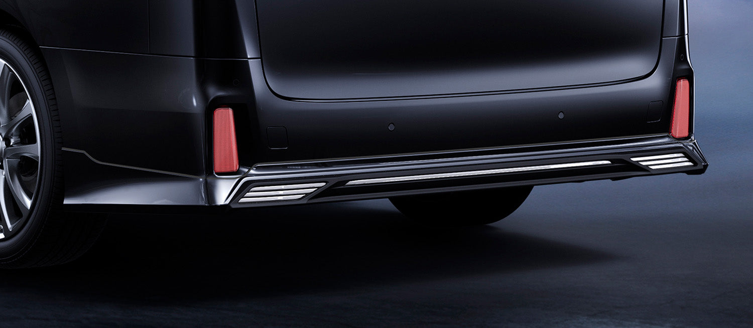 TRD REAR BUMPER SPOILER WHITE PEARL (070)  For VELLFIRE 3# Aero  MS343-58003-A0