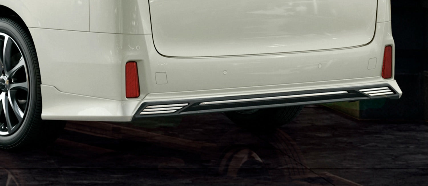 TRD REAR BUMPER SPOILER BLACK PEARL (220)  For Alphard 3# Aero  MS343-58003-C1