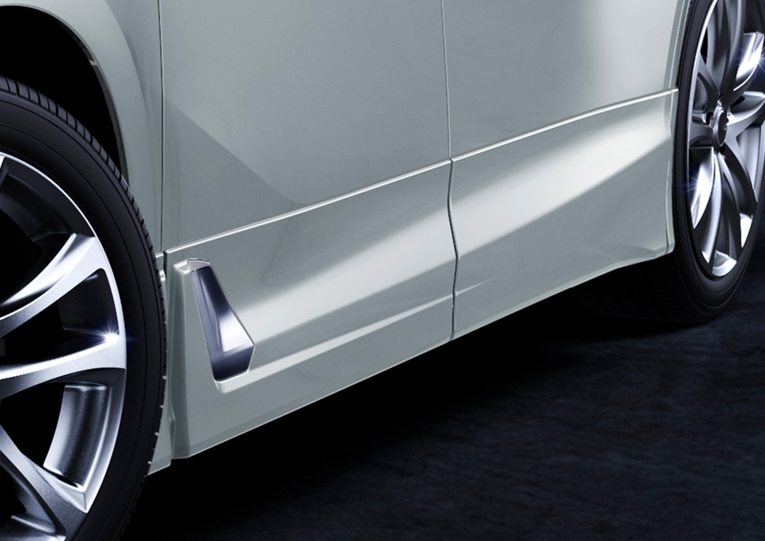 TRD SIDE SKIRTS UNPAINTED  For VELLFIRE 3# Aero  MS344-58006-NP