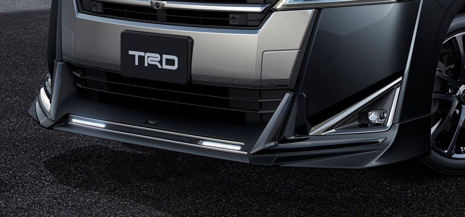 TRD FRONT SPOILER (WITH LED) BLACK (202)  For VELLFIRE 3# STD  MS341-58027-C0
