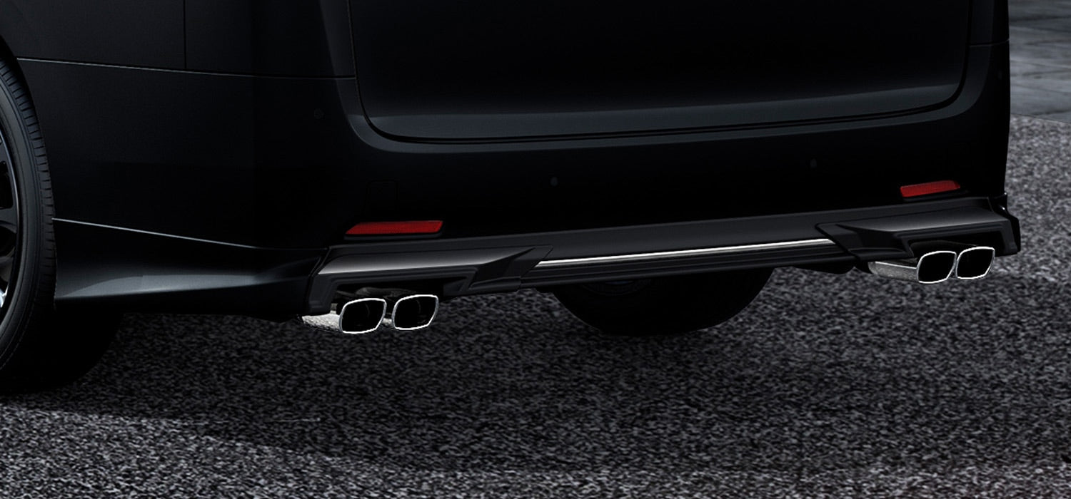 TRD REAR BUMPER SPOILER BURNING BLACK (222)  For VELLFIRE 3# STD  MS343-58005-C2