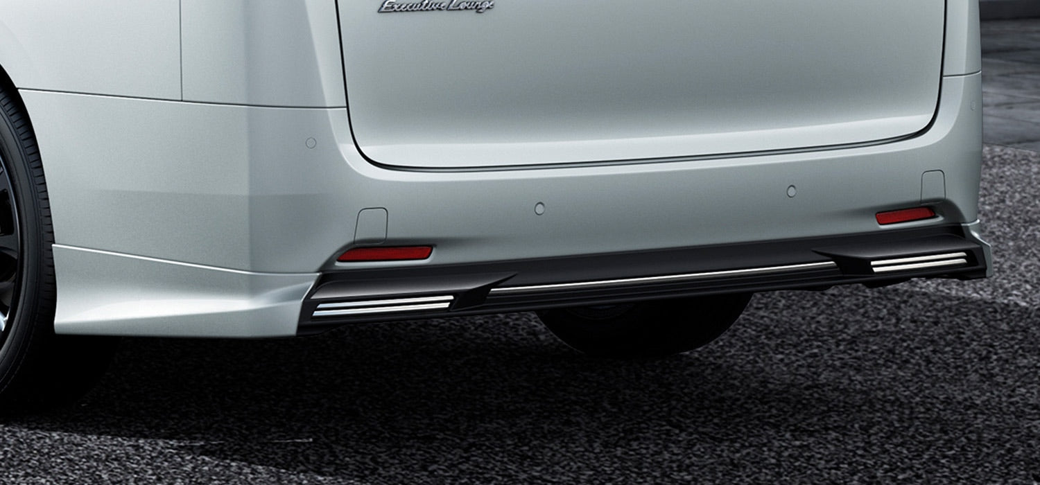 TRD REAR BUMPER SPOILER BURNING BLACK (222)  For VELLFIRE 3# STD  MS343-58007-C2
